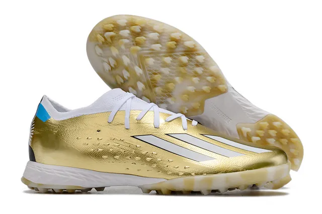 Adidas Chuteiras de futebol turf laranja e preto com upper de knit de corte baixo e sistema de amarração assimétrica 12