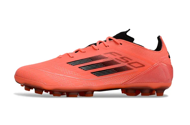 Adidas Laranja Preto Empiñe Sintético Texturizado Tiras Três Puntera Firme Sapatos de Futebol 7