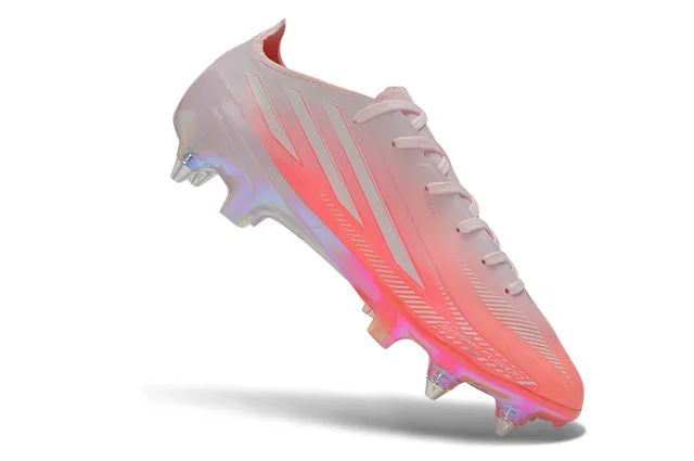 Adidas Pink Transparent Translucent Iridescent Upper Sprintweb Cage Firm-Ground Soccer Shoes 2