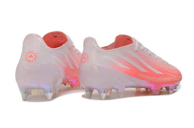 Adidas Pink Transparent Translucent Iridescent Upper Sprintweb Cage Firm-Ground Soccer Shoes 5