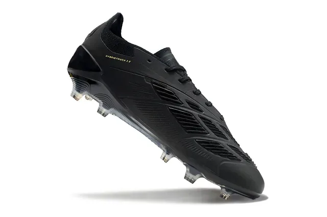 Adidas Predator Tênis de Futebol Preto e Dourado para Gramado Firme 2