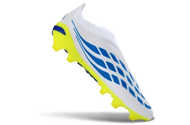 Adidas Predator Preto Verde Sem Cadarço Upper Ajuste a Meia Sobreposição Listras Neon Firm-Ground Sapatos de Futebol 20