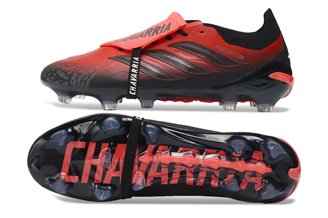 Adidas Predator Chavarría Red Black Firm-Ground Chaussures de football 6