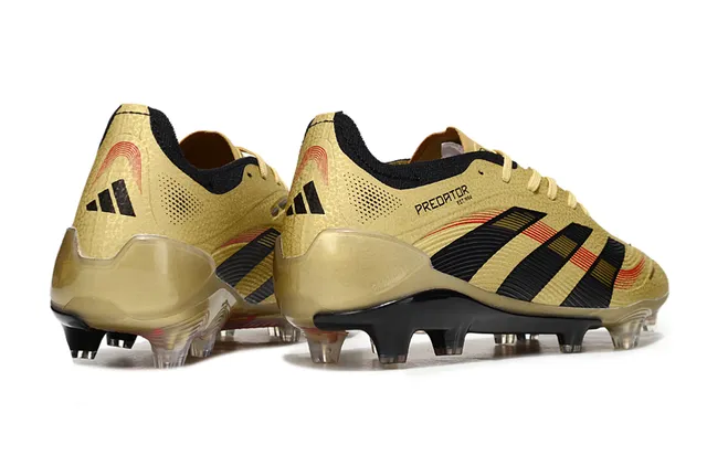 Adidas Predator Gold Black Red Firm-Ground Soccer Shoes 5