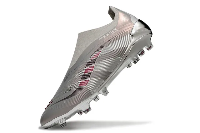 Adidas Predator Metallic Silver Rose-Gold Firm-Ground Soccer Shoes 2