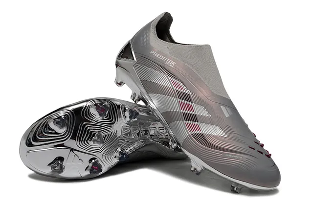Adidas Predator Metallic Silver Rose-Gold Firm-Ground Soccer Shoes 4