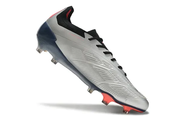 Adidas Predator Silver Navy Red Firm-Ground chuteira de futebol 2