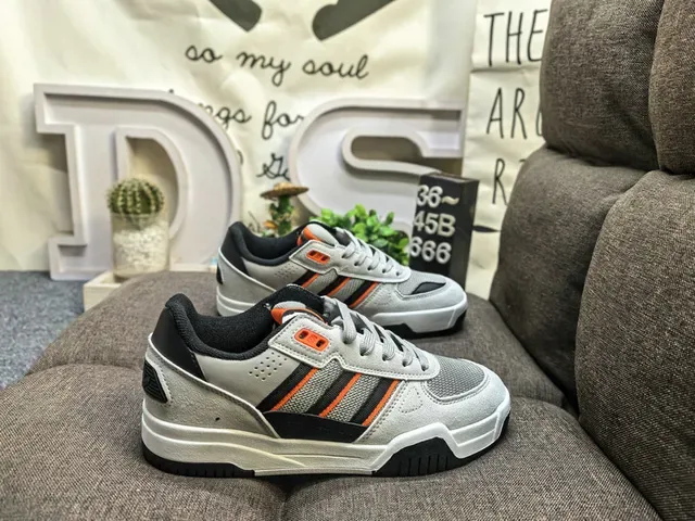 Adidas Purple Gray Suede Upper Three-Stripe Side Panel Sneakers 11