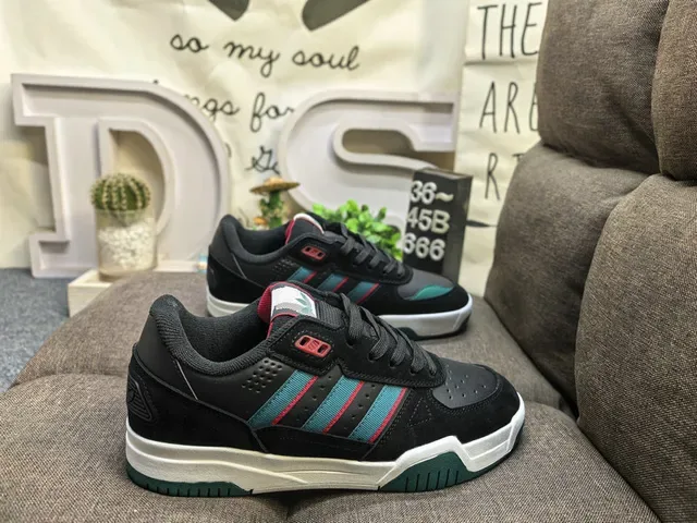 Adidas Purple Gray Suede Upper Three-Stripe Side Panel Sneakers 21