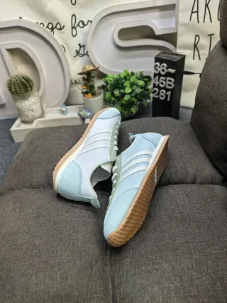 Adidas Red Beige Retro Low-Top Suede And Textile Upper Lifestyle Sneakers 6