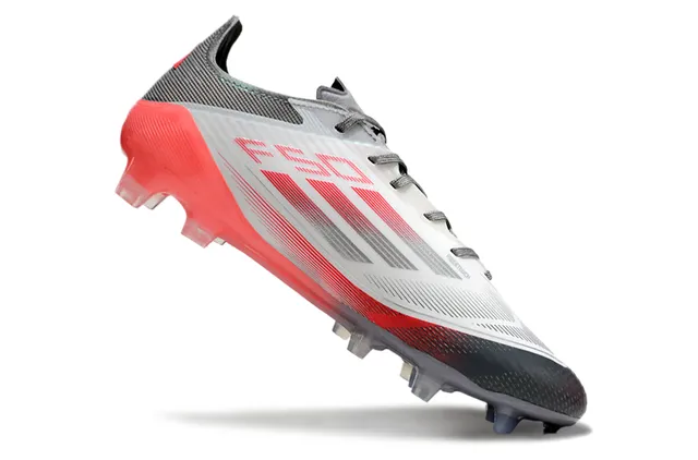 Adidas Red Black Low-Cut Synthetic Upper Translucent TPU Stud System Firm-Ground Soccer Shoes 2