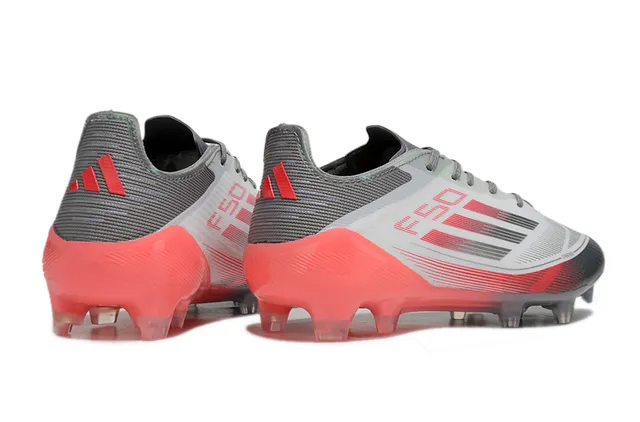 Adidas Red Black Low-Cut Synthetic Upper Translucent TPU Stud System Firm-Ground Soccer Shoes 5