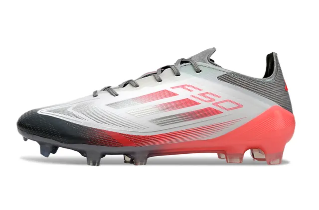 Adidas Red Black Low-Cut Synthetic Upper Translucent TPU Stud System Firm-Ground Soccer Shoes 7