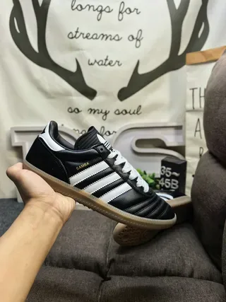 Adidas Samba Black and White Lifestyle Sneakers 5