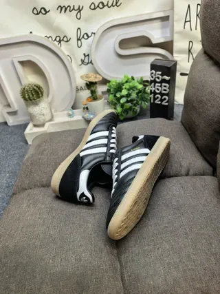 Adidas Samba Black and White Lifestyle Sneakers 6