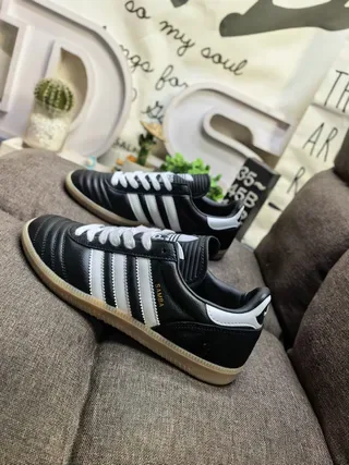 Adidas Samba Black and White Lifestyle Sneakers 7