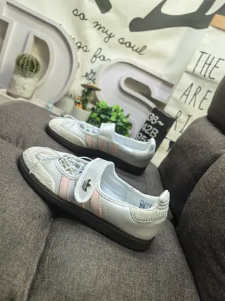 Adidas Samba Laceless Mary Jane Strap Lifestyle Sneakers 7