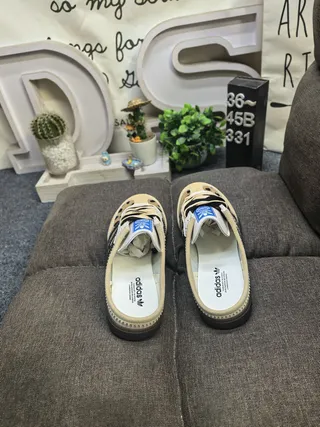 Adidas Samba Leopard-Print Slip-On Lifestyle Sneakers 8