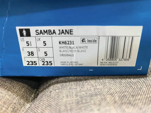 Adidas Samba Mary Jane Laceless White Black Lifestyle Sneakers 2