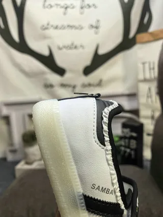Adidas Samba Mary Jane Laceless White Black Lifestyle Sneakers 3