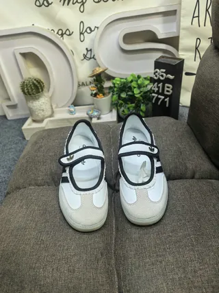 Adidas Samba Mary Jane Laceless White Black Lifestyle Sneakers 10