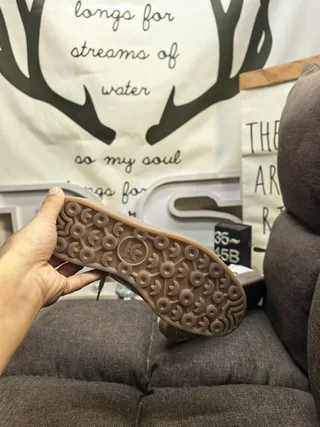 Adidas Samba OG 米色和浅蓝色生活休闲鞋 4