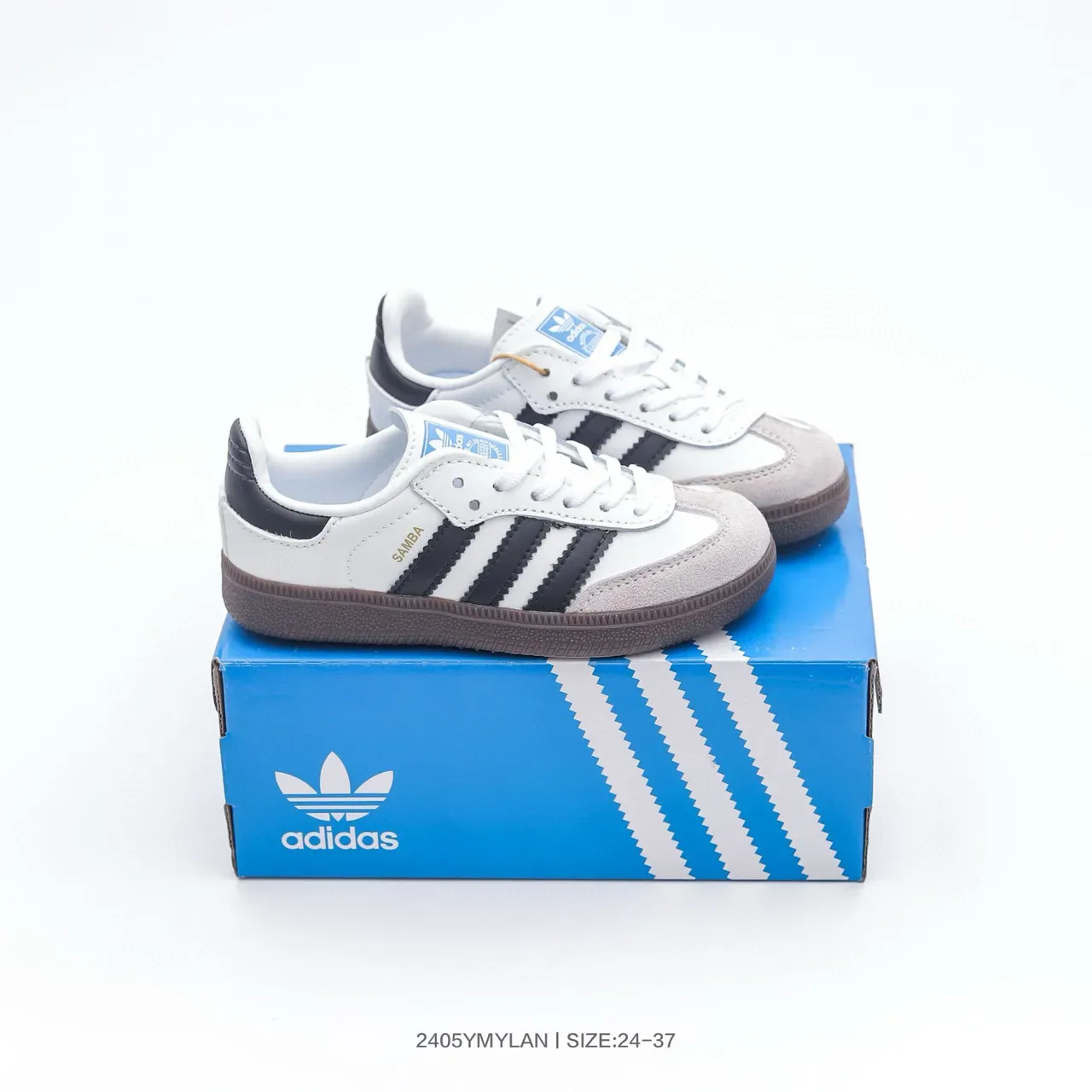 Adidas Samba OG Black White Gum Lifestyle Sneakers 5