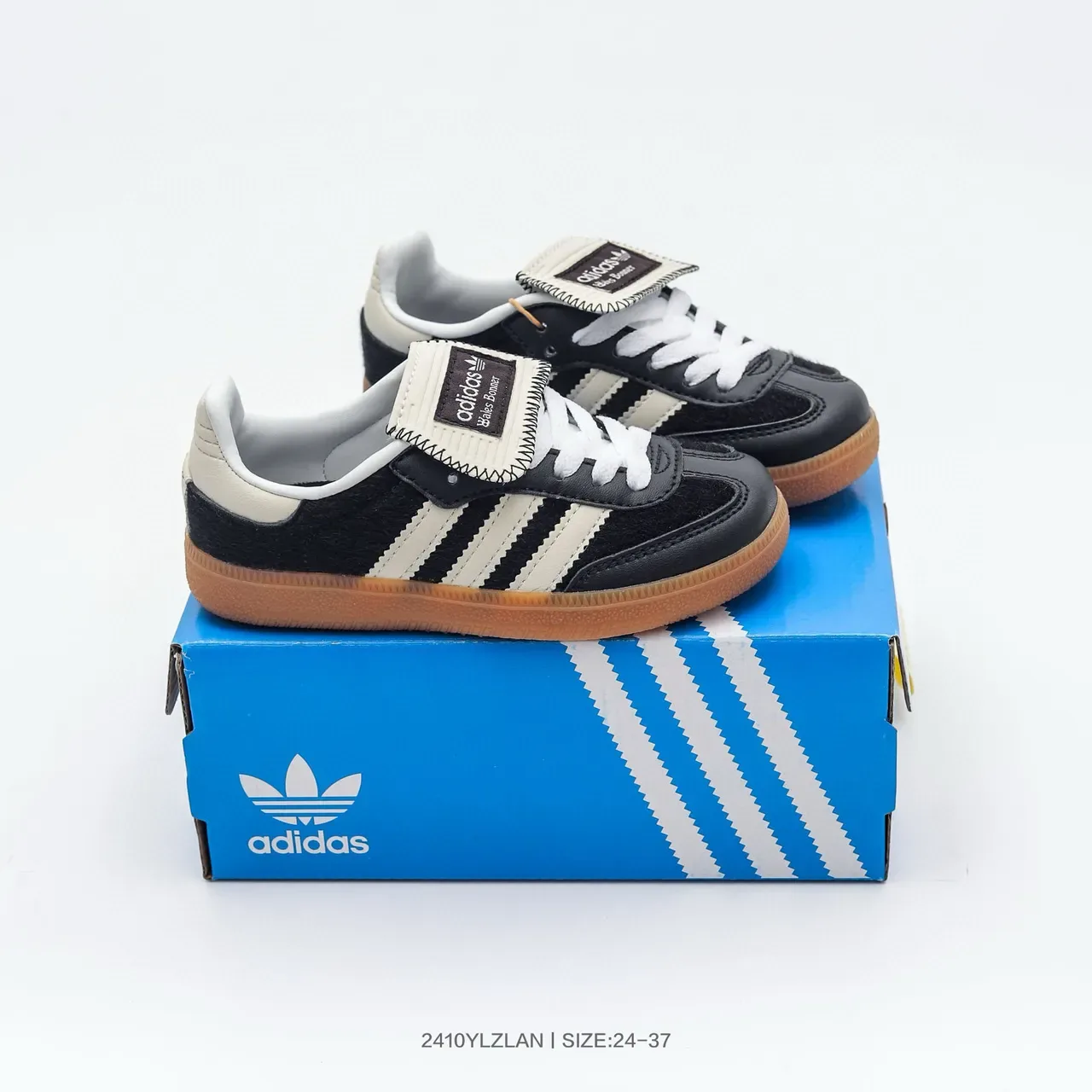 Adidas Samba OG Black White Gum Lifestyle Sneakers 11