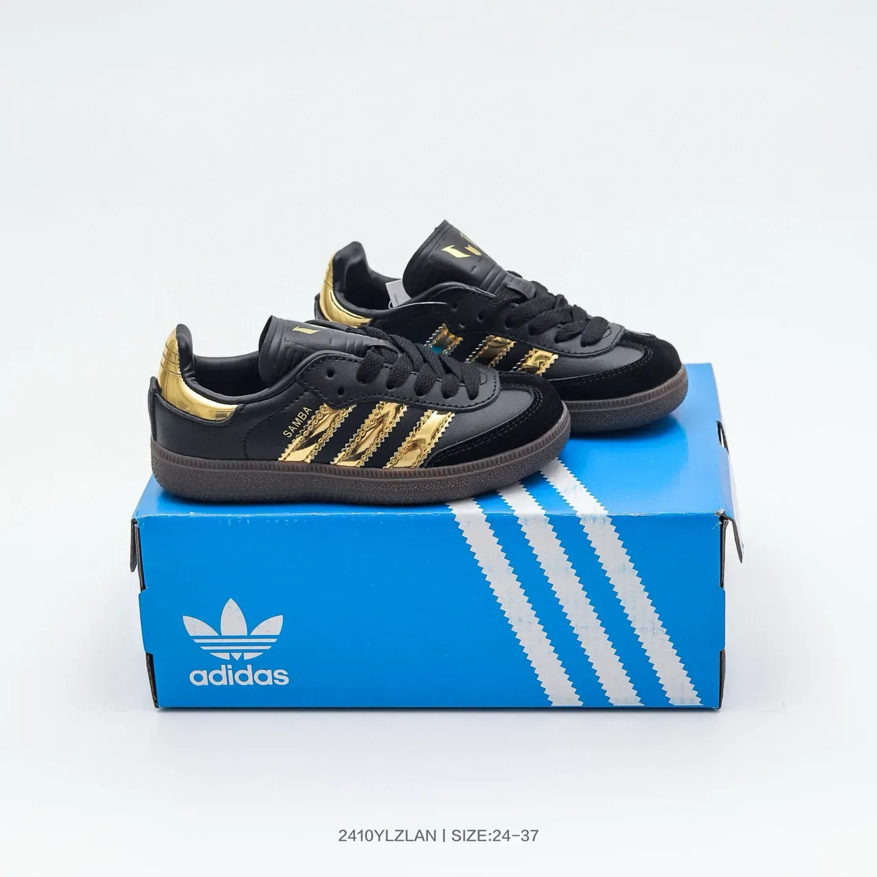 Adidas Samba OG Black White Gum Lifestyle Sneakers 12