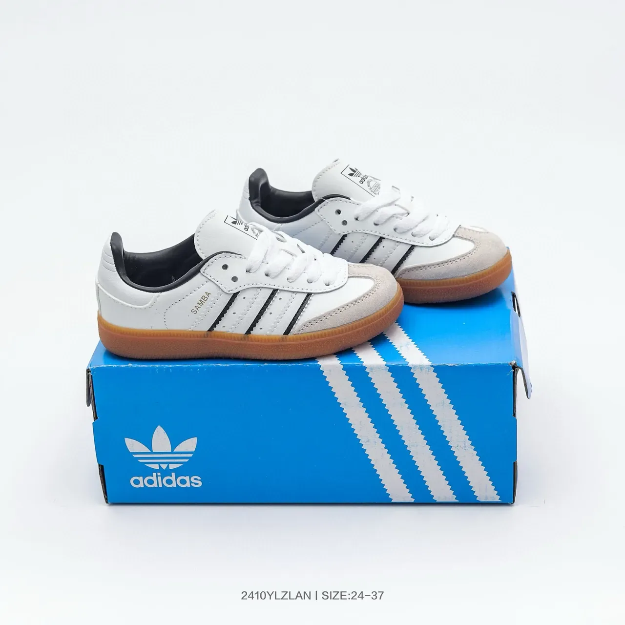 Adidas Samba OG Black White Gum Lifestyle Sneakers 15