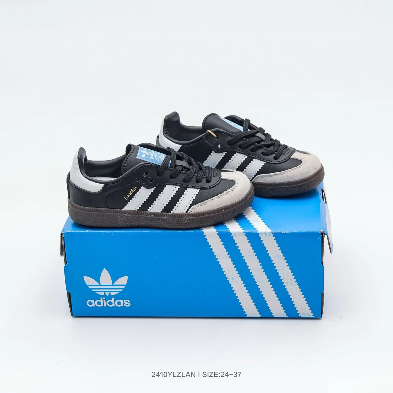 Adidas Samba OG Black White Gum Lifestyle Sneakers 22