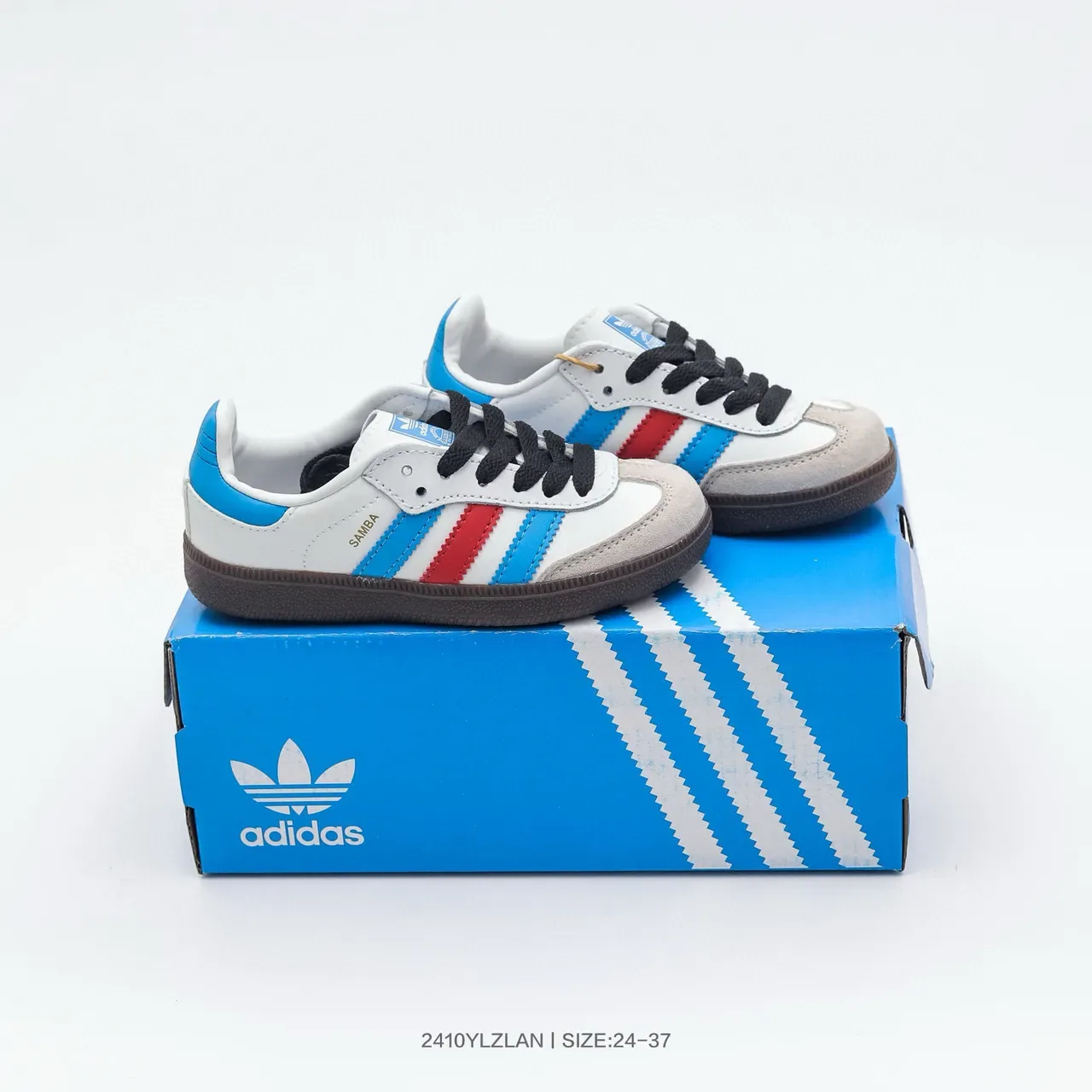 Adidas Samba OG Black White Gum Lifestyle Sneakers 23