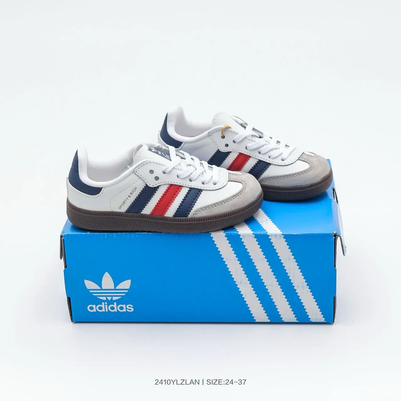 Adidas Samba OG Black White Gum Lifestyle Sneakers 24