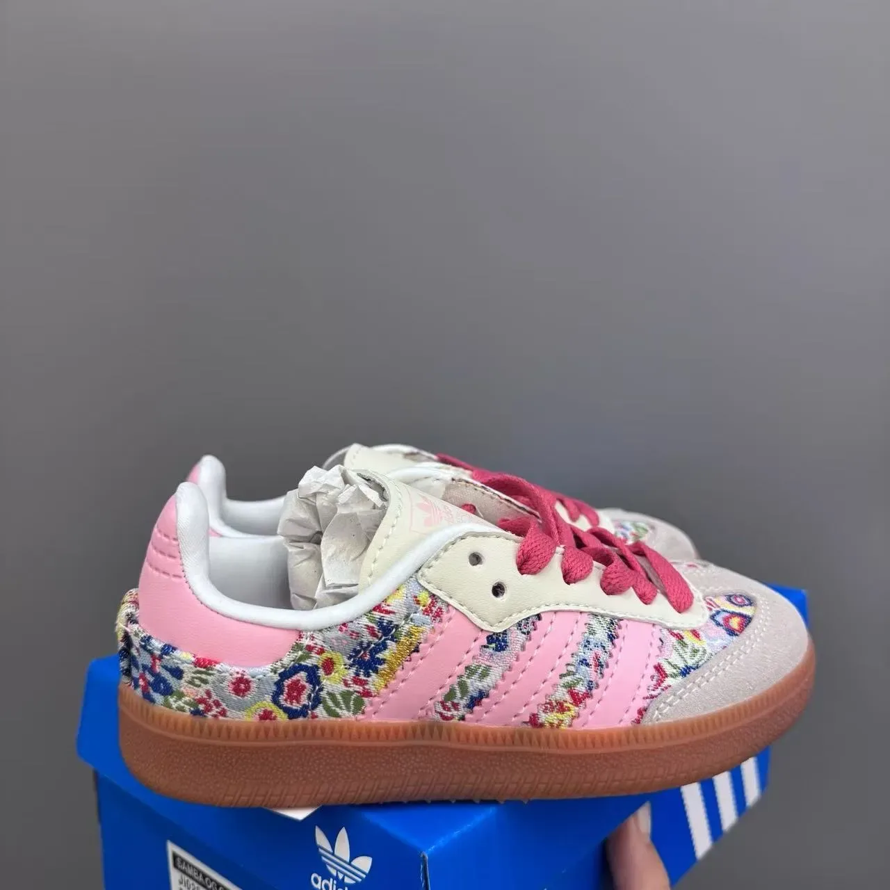 Adidas Samba OG Brown Light Blue Gum Lifestyle Sneakers 6
