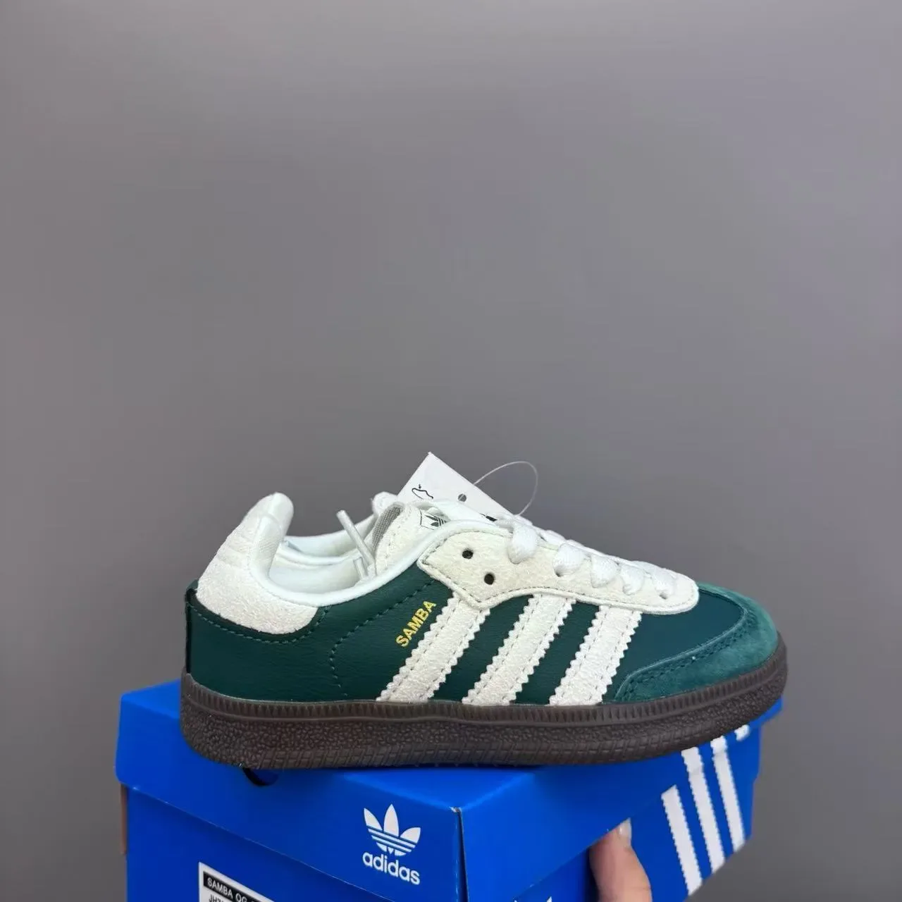 Adidas Samba OG Brown Light Blue Gum Lifestyle Sneakers 7