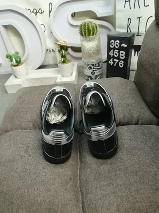 Adidas Samba OG Glossy Black and Metallic Silver Lifestyle Sneakers 8
