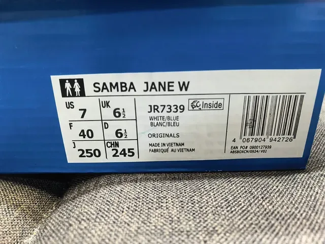 Adidas Samba OG Off-White and Light Blue Lifestyle Sneakers 2