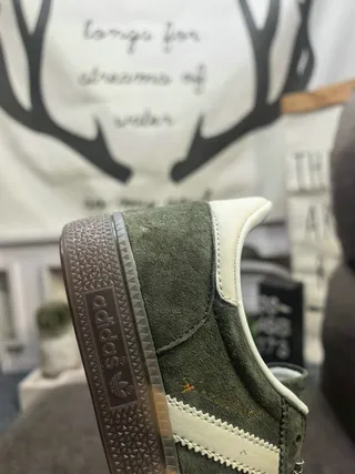 Adidas Samba OG Olive Green Suede Lifestyle Sneakers 3