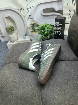 Adidas Samba OG Olive Green Suede Lifestyle Sneakers 6