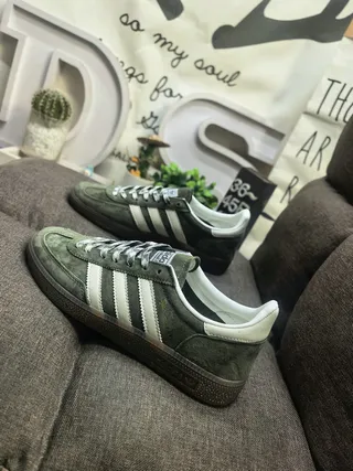 Adidas Samba OG Olive Green Suede Lifestyle Sneakers 7