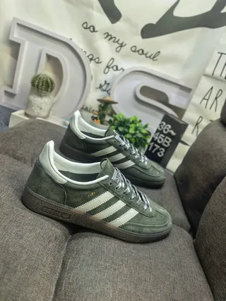 Adidas Samba OG Olive Green Suede Lifestyle Sneakers 9