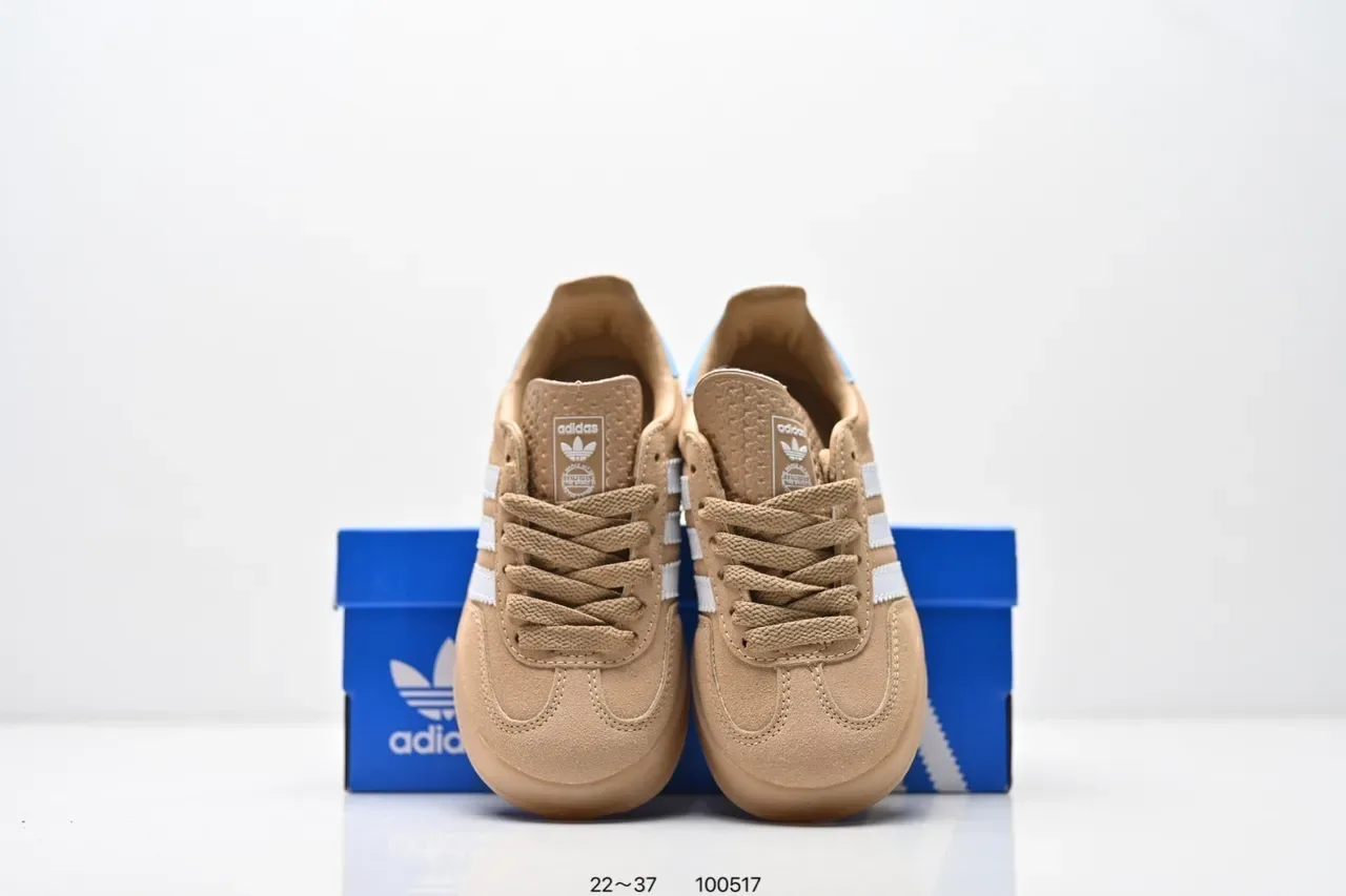 Adidas Samba OG Tênis Lifestyle Rosa e Azul Claro com Listras 4