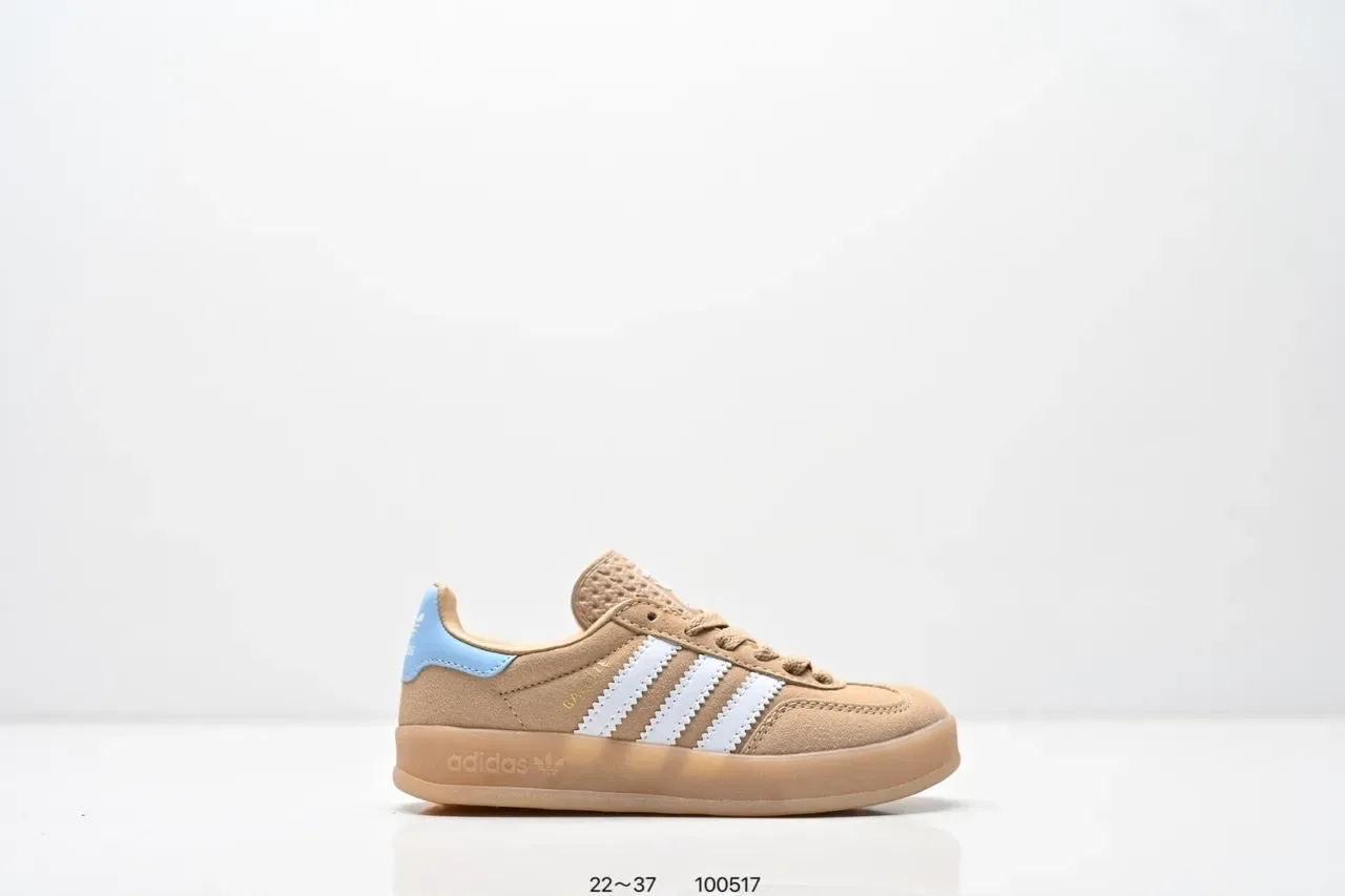 Adidas Samba OG Tênis Lifestyle Rosa e Azul Claro com Listras 5