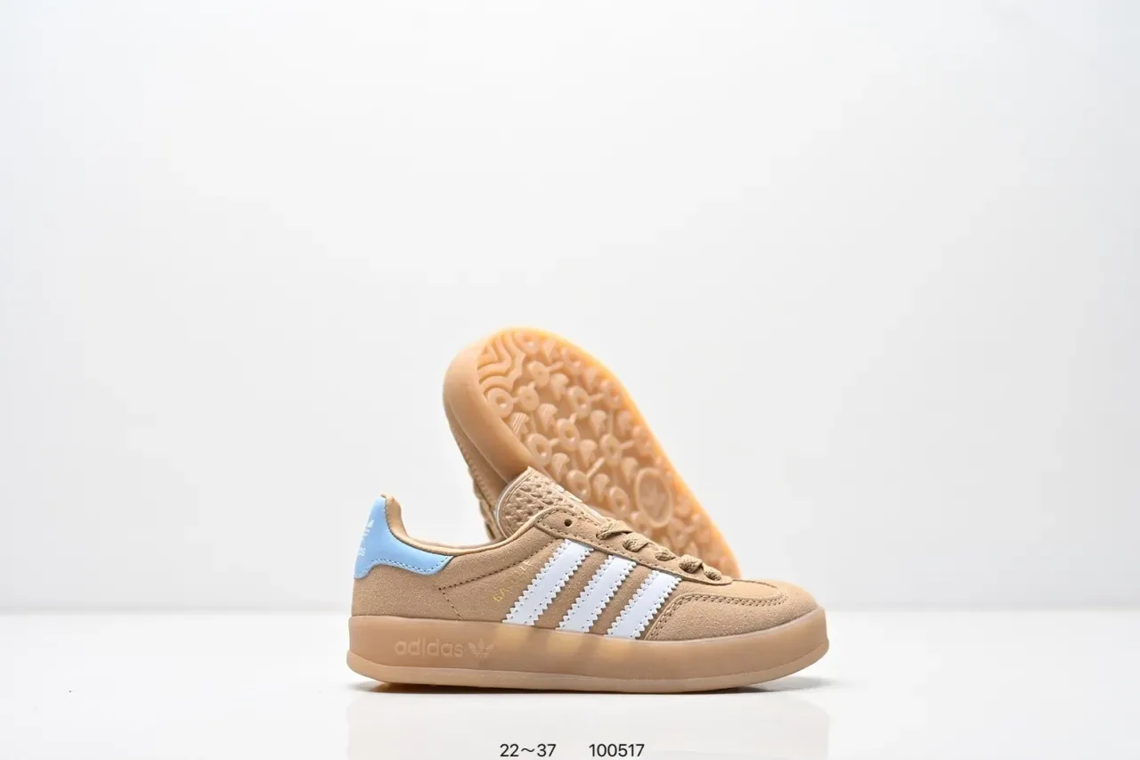 Adidas Samba OG Tênis Lifestyle Rosa e Azul Claro com Listras 6