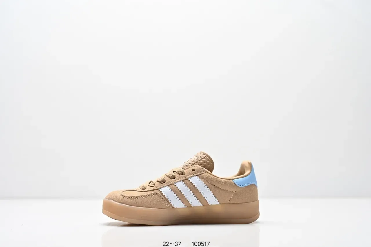 Adidas Samba OG Tênis Lifestyle Rosa e Azul Claro com Listras 10