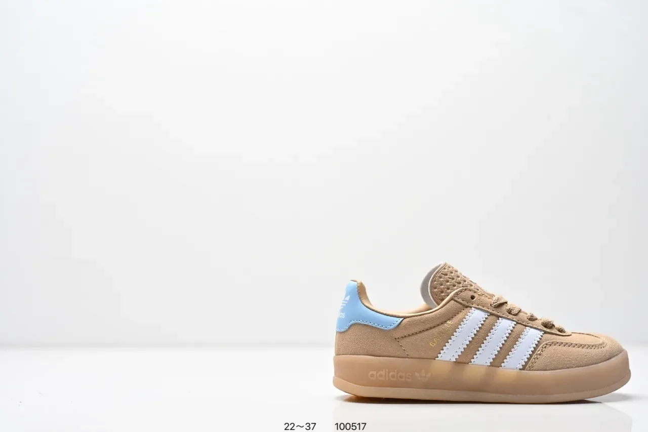 Adidas Samba OG Tênis Lifestyle Rosa e Azul Claro com Listras 11