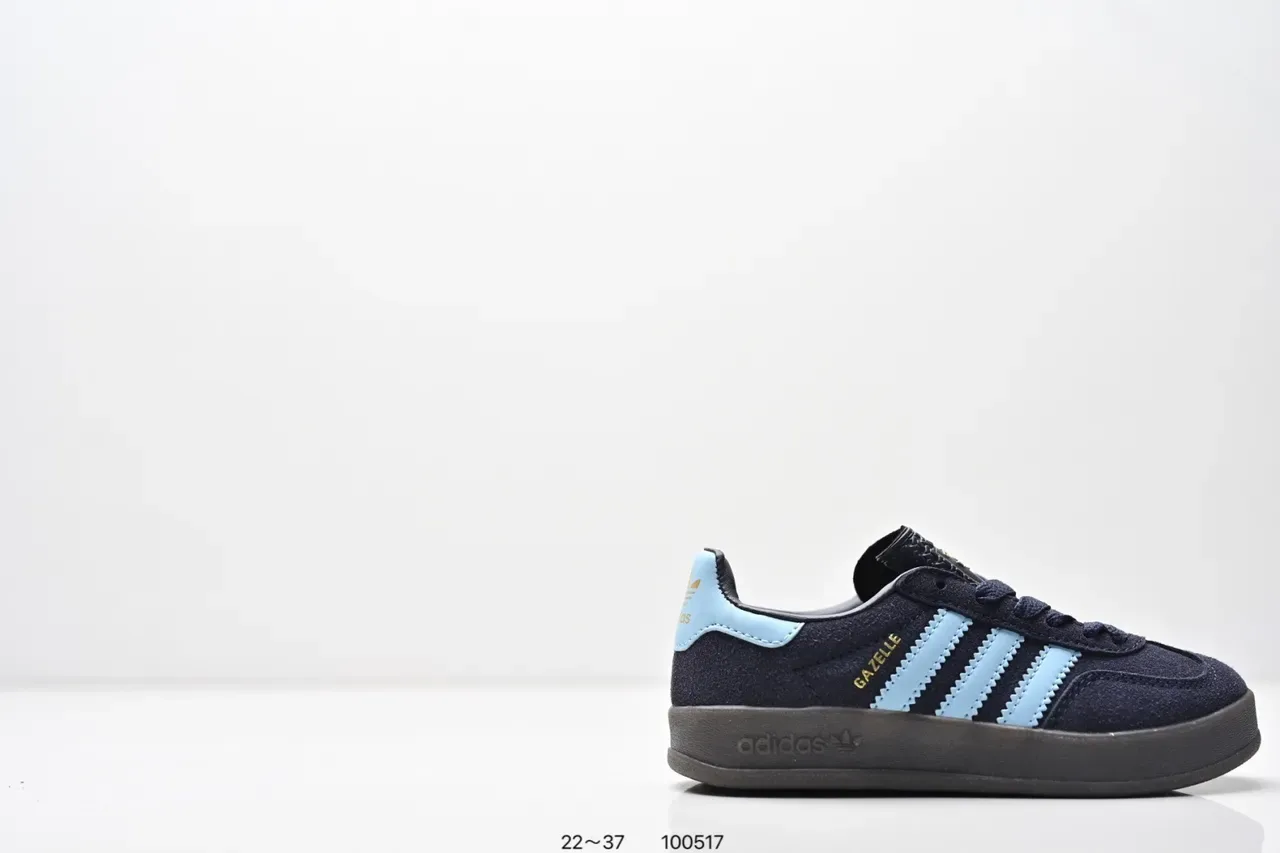 Adidas Samba OG Tênis Lifestyle Rosa e Azul Claro com Listras 20