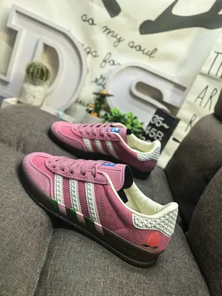 Adidas Samba OG Pink Suede Lifestyle Sneakers 7