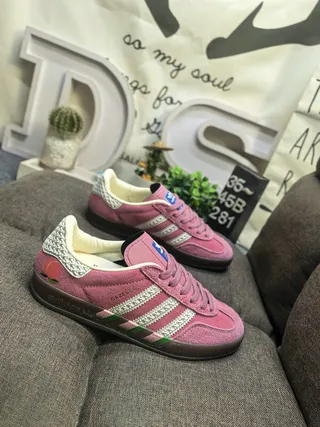 Adidas Samba OG Pink Suede Lifestyle Sneakers 9