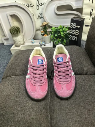 Adidas Samba OG Pink Suede Lifestyle Sneakers 10